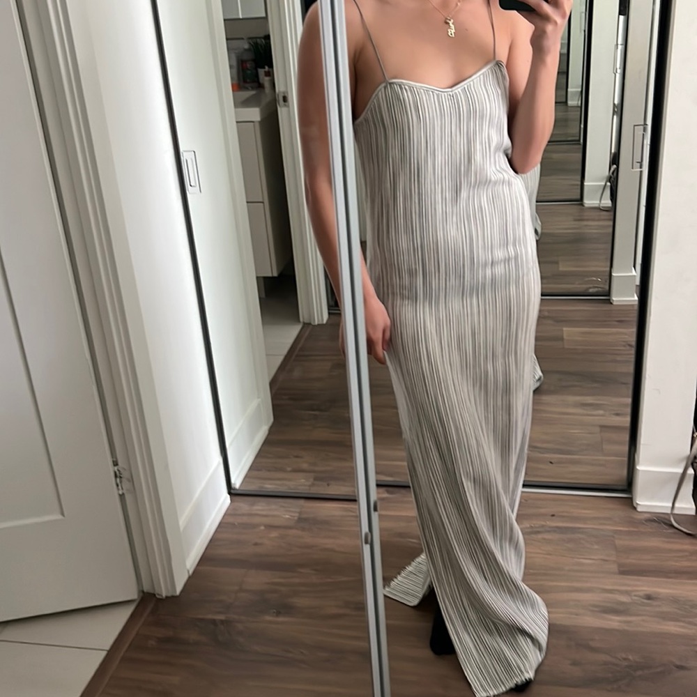 Linen handmade dress -tailored